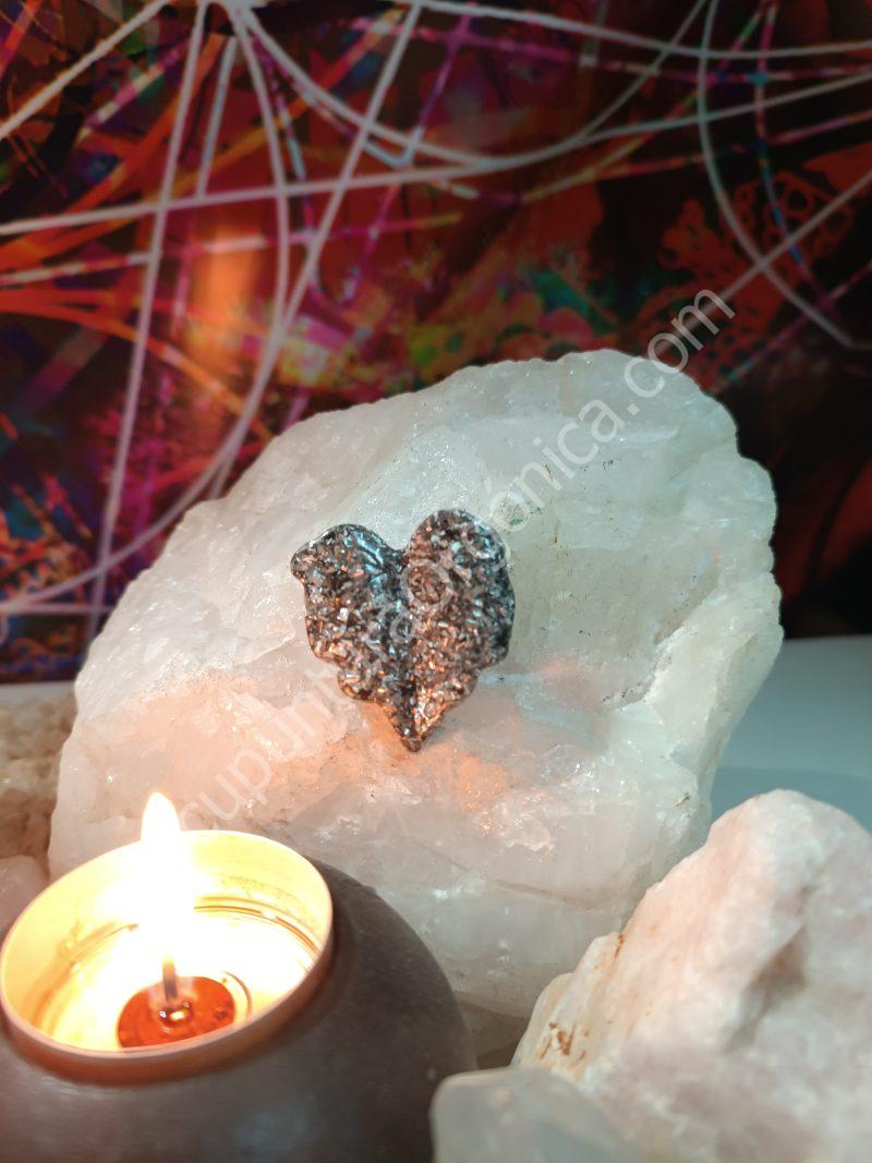 Orgonita electronite Hoja Corazón decorativa