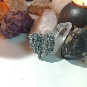 Orgonita electronite Hoja Corazón decorativa