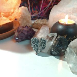 Orgonita electronite Hoja Corazón decorativa