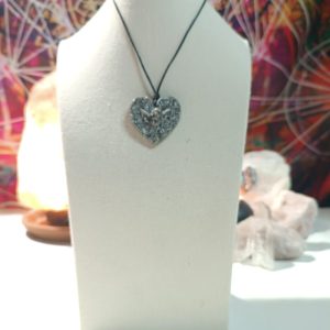 Colgante orgonita - Electronite Corazón con Angelito