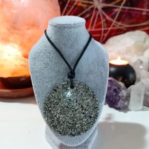 Colgante Círculo Grande. Orgonita - Electronite.