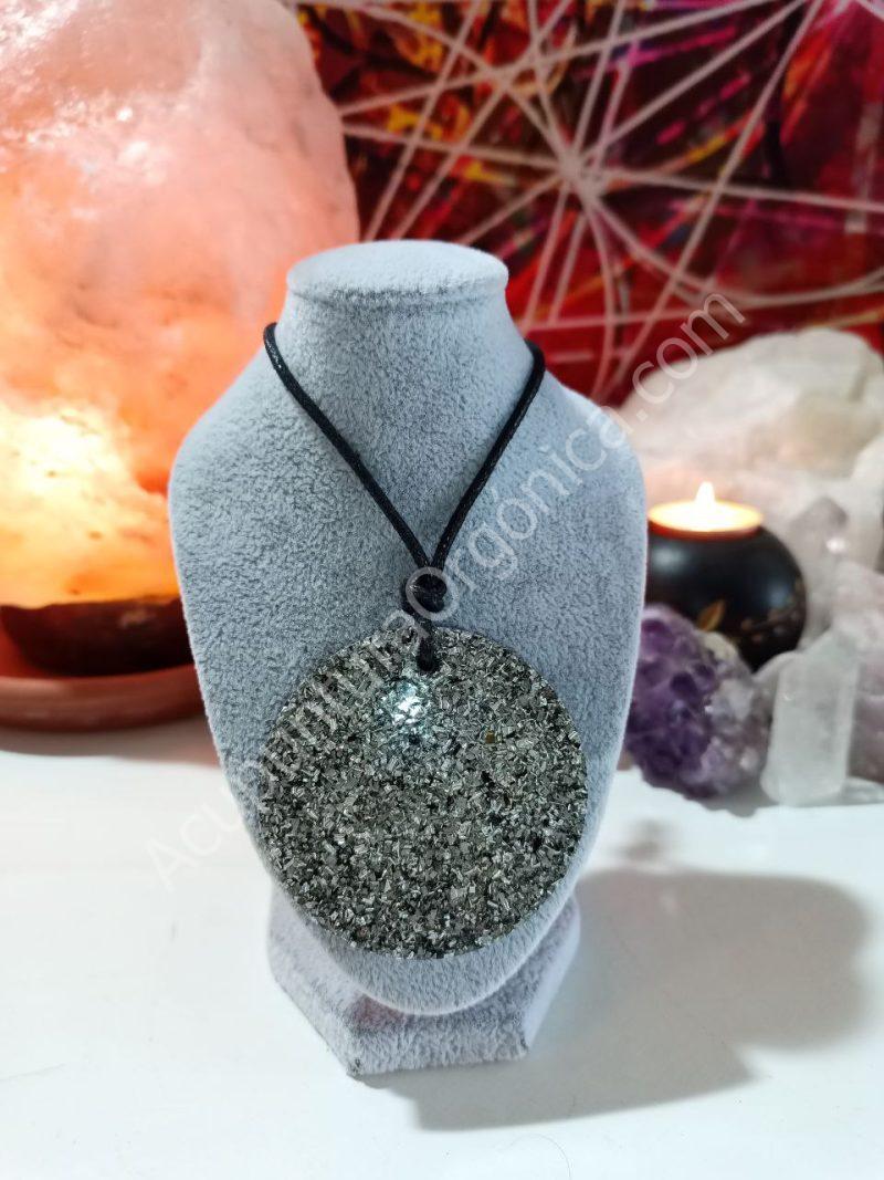 Colgante Círculo Grande. Orgonita - Electronite. - Imagen 5