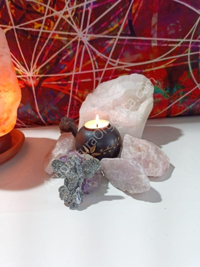 Hada decorativa Dos Alas. Orgonita - Electronite. - Imagen 2