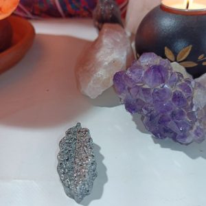 Hoja Alargada decorativa con Picos de Orgonita - Electronite