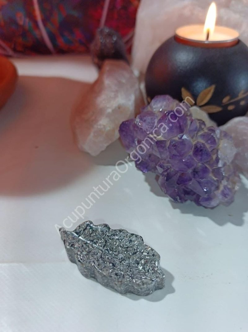Hoja Alargada decorativa con Picos de Orgonita - Electronite