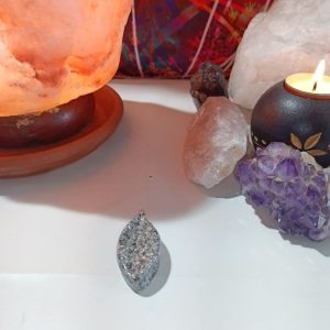 Hoja Alargada decorativa punta de Orgonita - Electronite