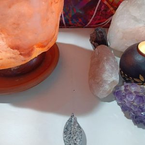 Hoja Alargada decorativa punta de Orgonita - Electronite