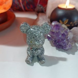 Osito corazón decorativo. Orgonita - Electronite.
