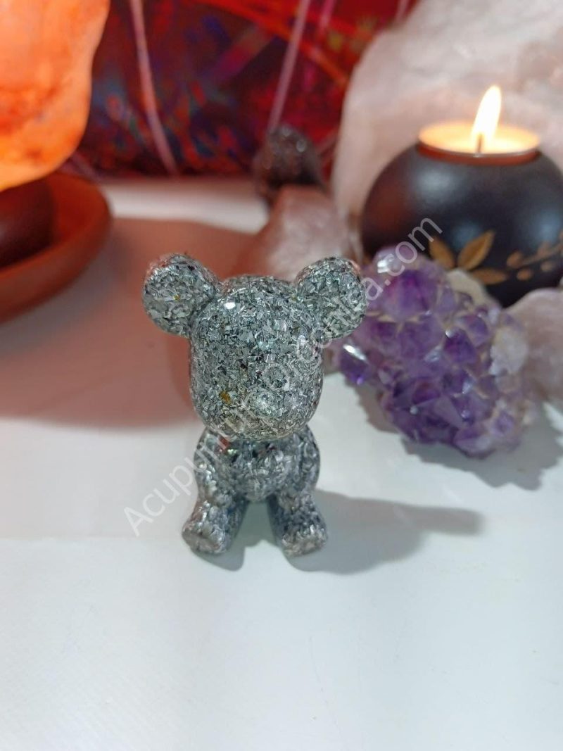Osito corazón decorativo. Orgonita - Electronite.