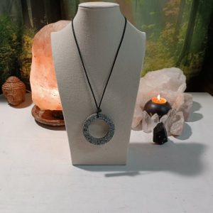 Colgante Aro Grande. Orgonita - Electronite