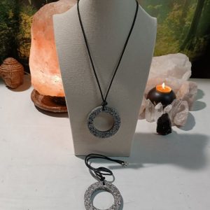 Colgante Aro Grande. Orgonita - Electronite