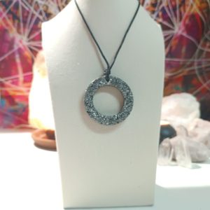 Colgante Aro Grande. Orgonita - Electronite