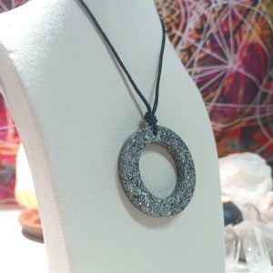 Colgante Aro Grande. Orgonita - Electronite