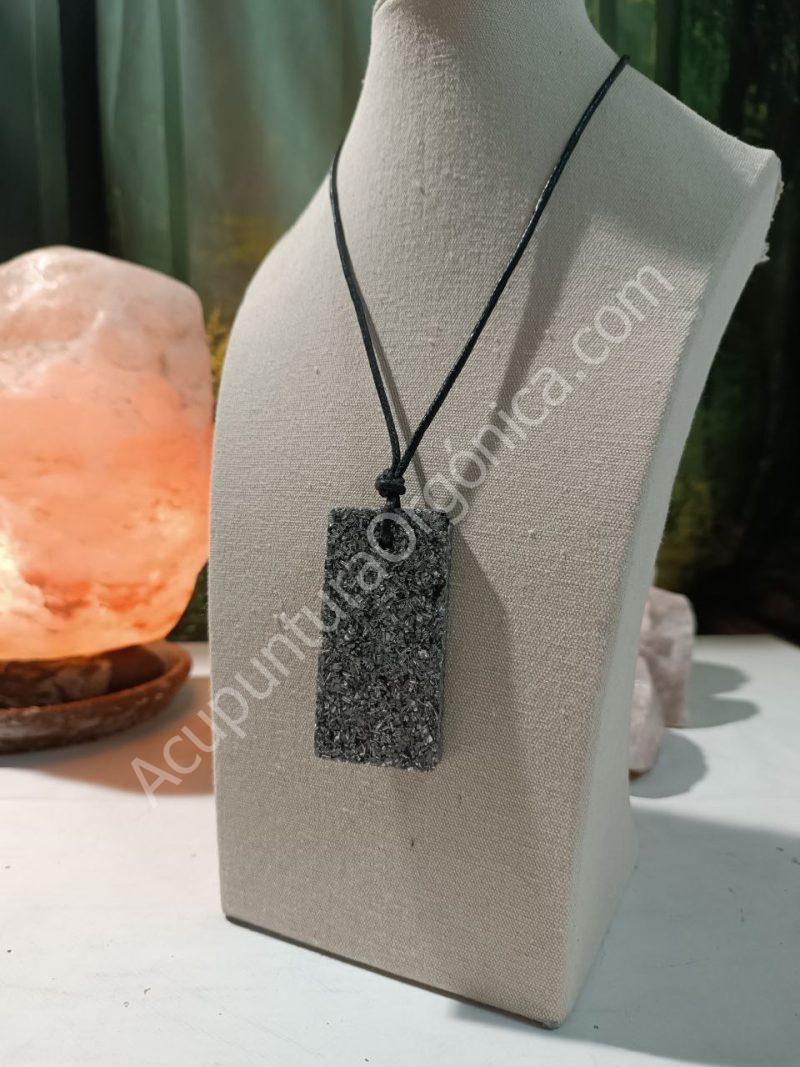 Colgante Chapa Rectangular. Orgonita-Electronite - Imagen 3