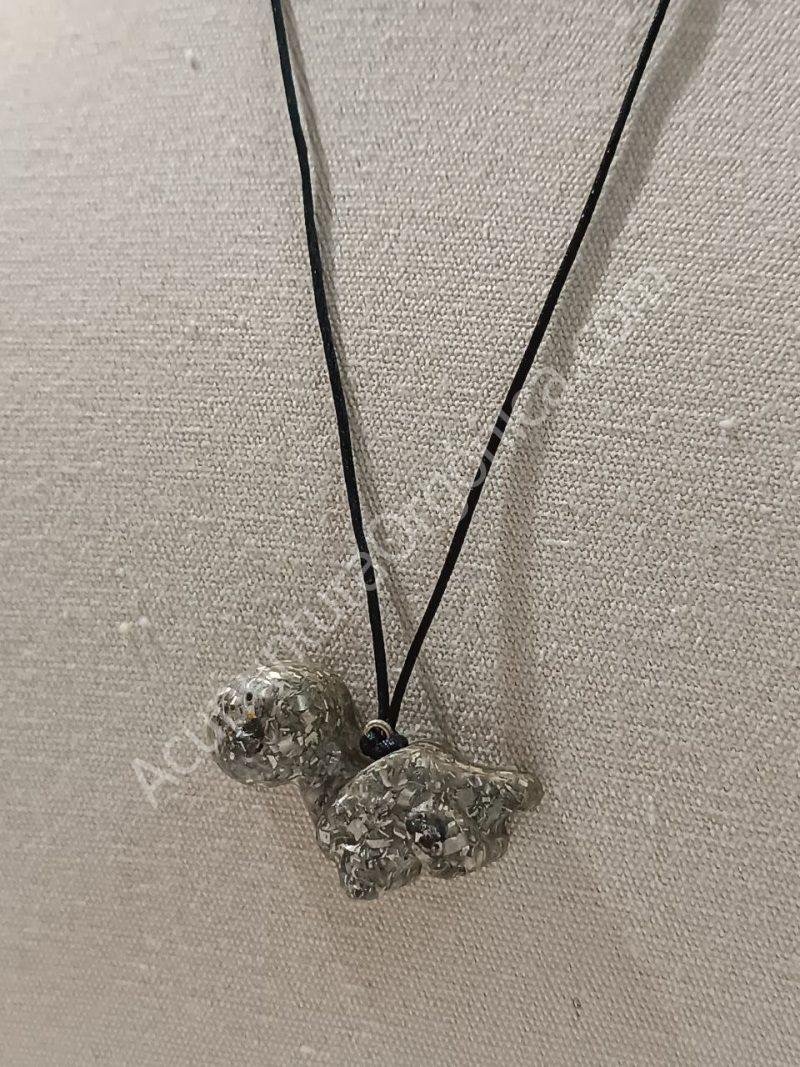 Colgante Dinosaurio pequeño mod 1. Orgonita - Electronite.