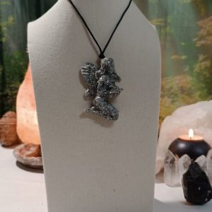 Colgante forma de Hada 1 ala orgonita electronite