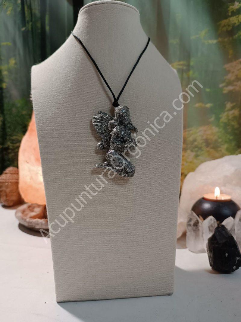 Colgante forma de Hada 1 ala orgonita electronite - Imagen 4