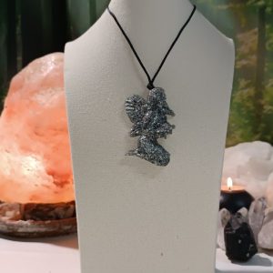 Colgante forma de Hada 1 ala orgonita electronite