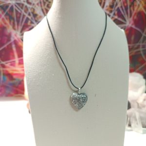 Colgante Corazón orgontia electronite. Grande y Pequeño.