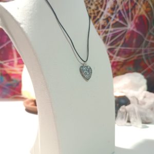 Colgante Corazón orgontia electronite. Grande y Pequeño.