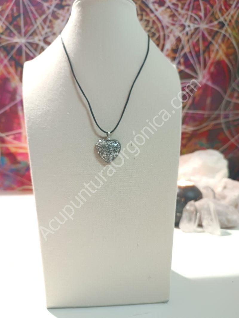 Colgante Corazón orgontia electronite. Grande y Pequeño. - Imagen 6