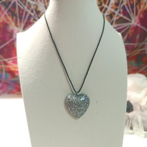 Colgante Corazón orgontia electronite. Grande y Pequeño.