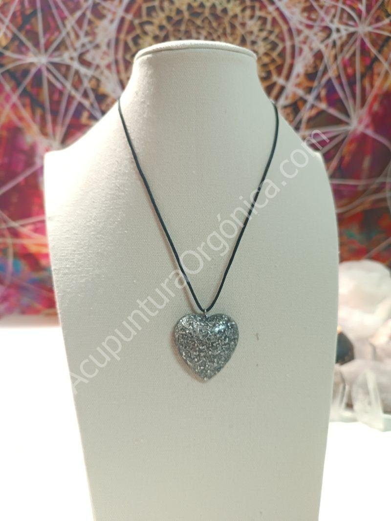 Colgante Corazón orgontia electronite. Grande y Pequeño. - Imagen 4