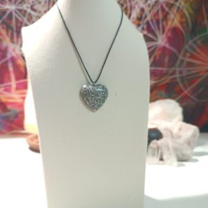 Colgante Corazón orgontia electronite. Grande y Pequeño.