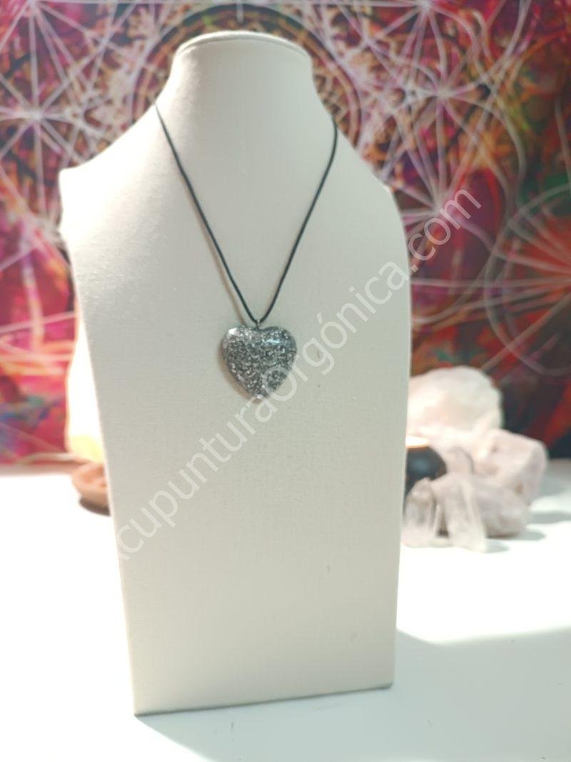 Colgante Corazón orgontia electronite. Grande y Pequeño. - Imagen 3