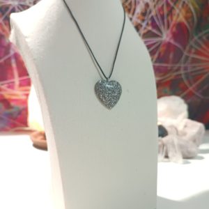 Colgante Corazón orgontia electronite. Grande y Pequeño.