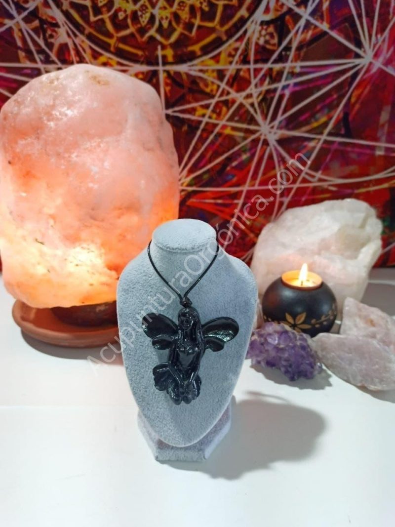 Colgante Orgonita Magnetita Hada 2 Alas - Imagen 3