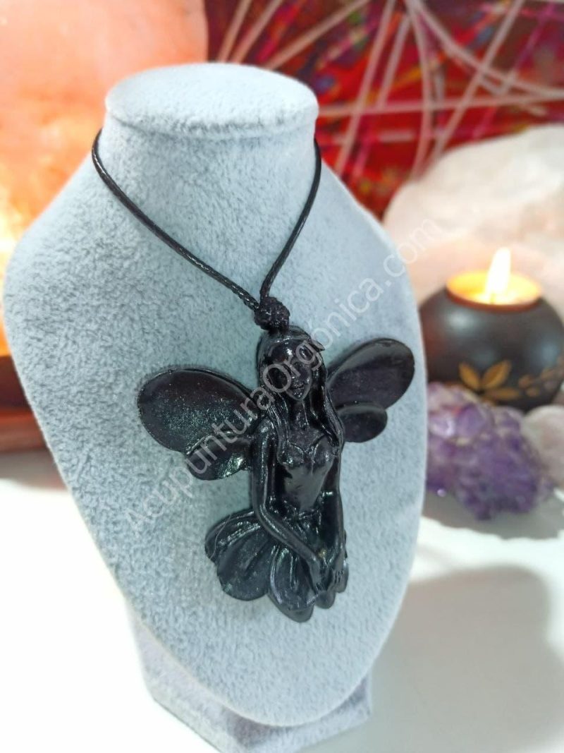Colgante Orgonita Magnetita Hada 2 Alas - Imagen 2
