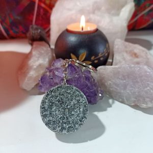 LLAVERO LOGOTIPO SPIDERMAN orgonita electronite