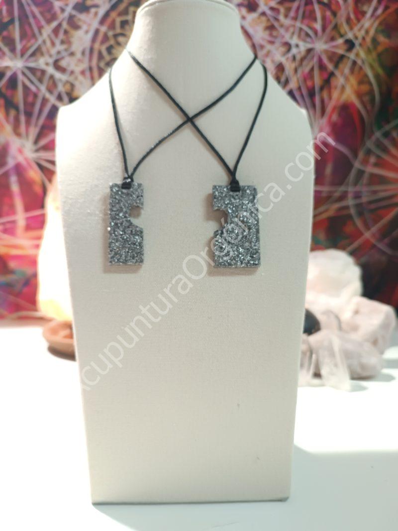 Orgonita electronite colgante corazón divisible - Imagen 4