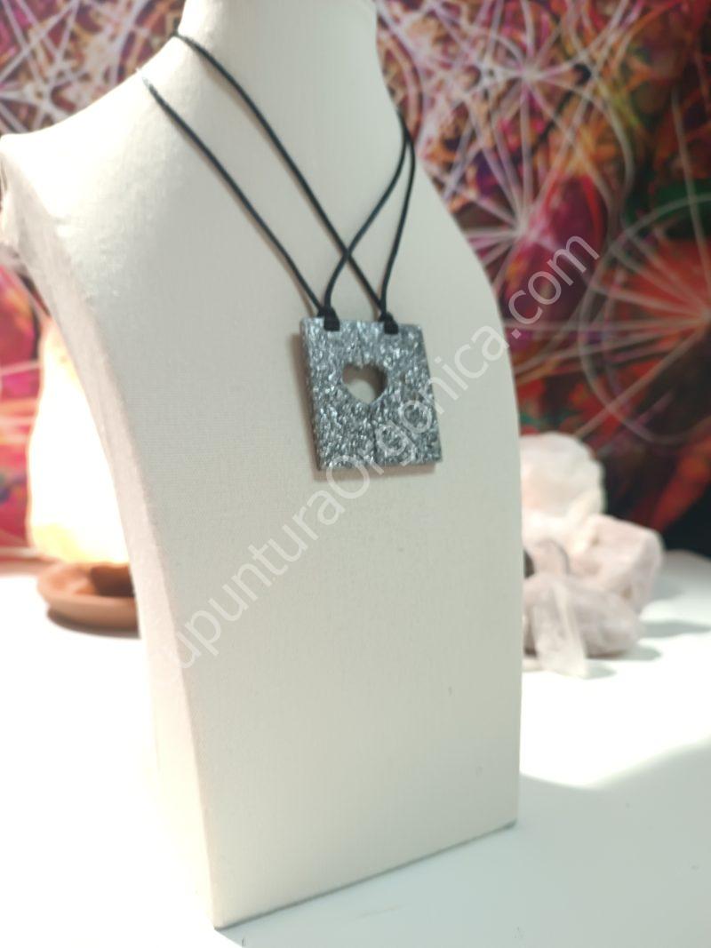 Orgonita electronite colgante corazón divisible - Imagen 3