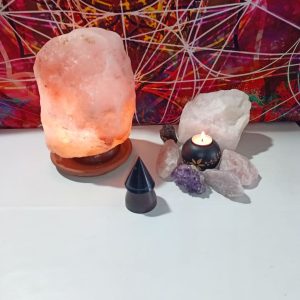 Orgonita VIRUTA DE HIERRO Pirámide Cono y punta de Magnetita