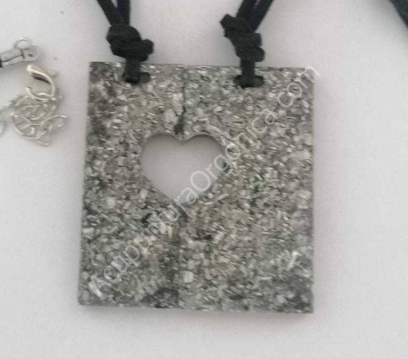 Orgonita electronite colgante corazón divisible - Imagen 6