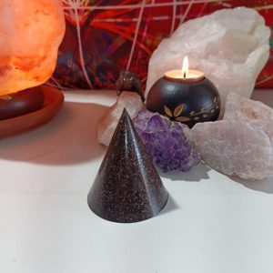Orgonita VIRUTA DE HIERRO Pirámide cono