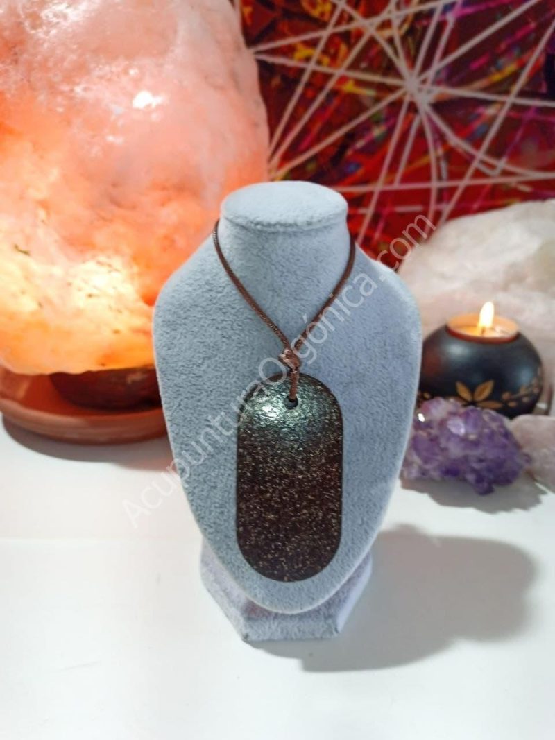 Orgonita VIRUTA PEQUEÑA DE HIERRO colgante Chapa Militar - Imagen 3