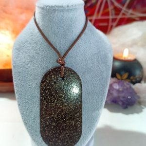 Orgonita VIRUTA PEQUEÑA DE HIERRO colgante Chapa Militar