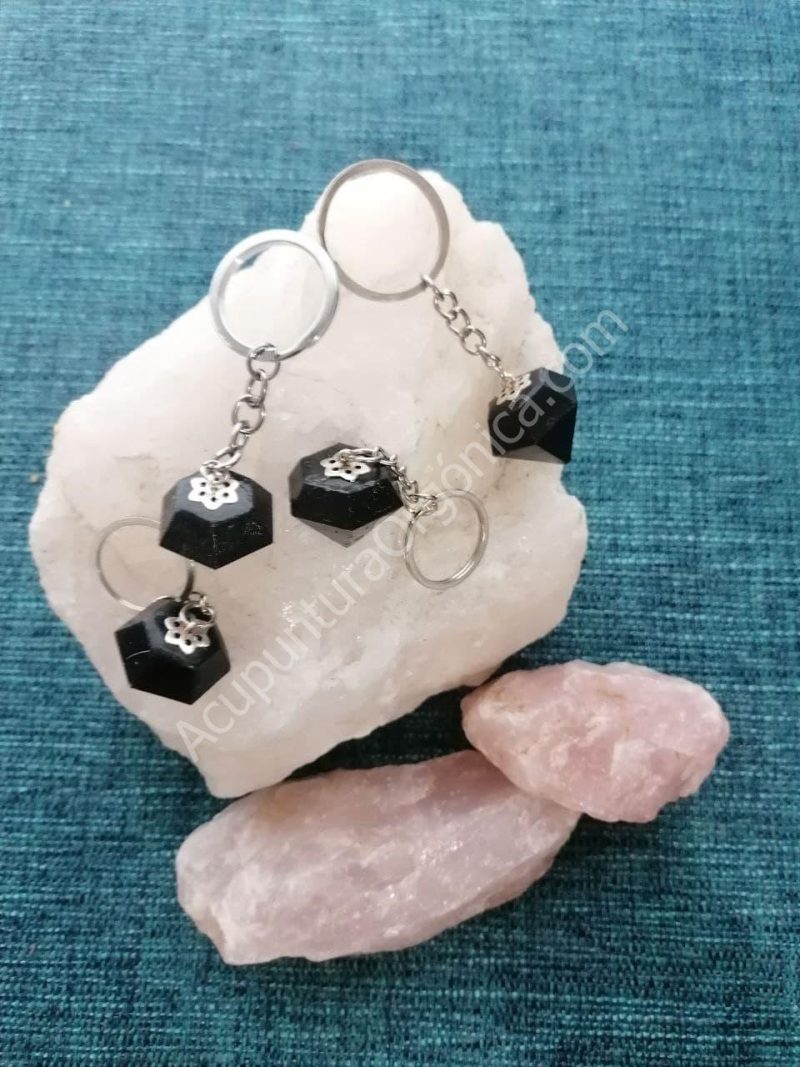 Orgonita LLAVERO DE MAGNETITA formato DIAMANTE - Imagen 3