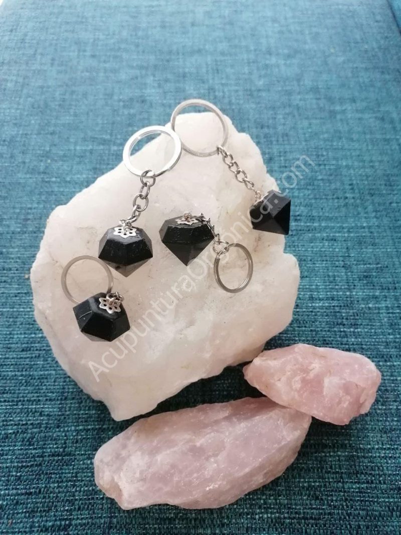 Orgonita LLAVERO DE MAGNETITA formato DIAMANTE - Imagen 2