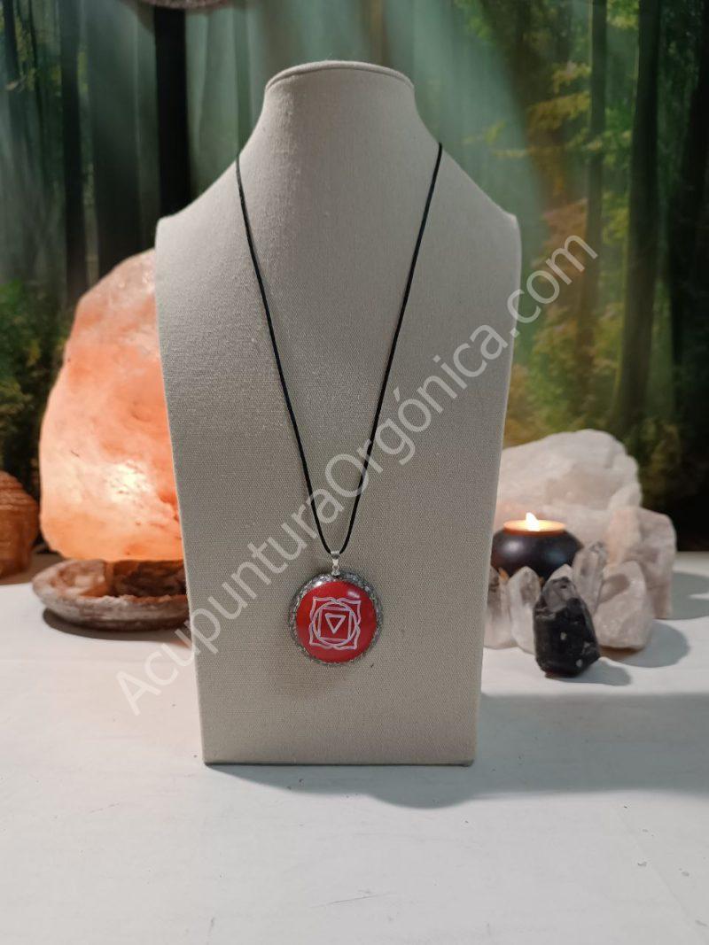 Colgante o llavero Orgonita electronite Chakra Raíz formato Semiesfera - Imagen 4