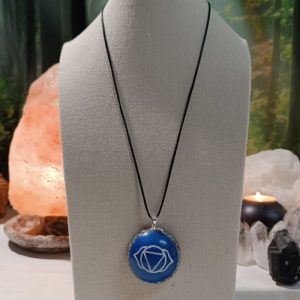 Colgante o llavero Orgonita electronite Chakra Tercer Ojo formato Semiesfera