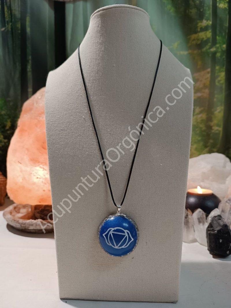 Colgante o llavero Orgonita electronite Chakra Tercer Ojo formato Semiesfera