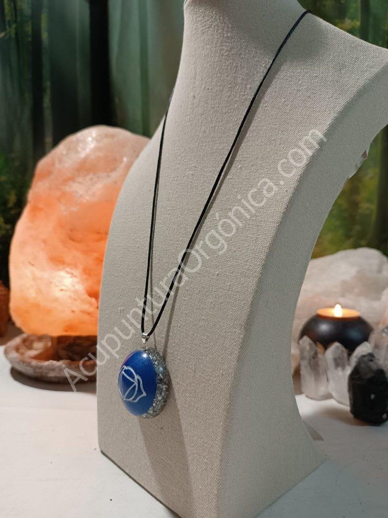 Colgante o llavero Orgonita electronite Chakra Tercer Ojo formato Semiesfera - Imagen 3