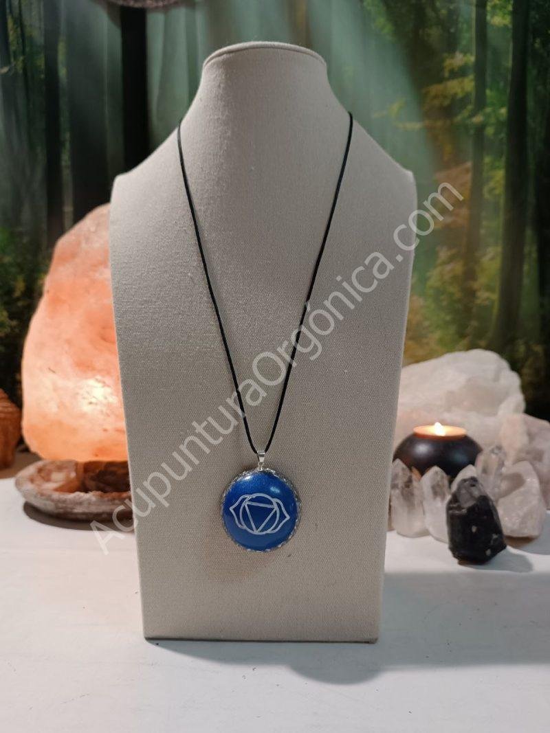 Colgante o llavero Orgonita electronite Chakra Tercer Ojo formato Semiesfera - Imagen 4