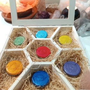 Conjunto Orgonitas Reiki formato Semicírculo