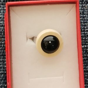 Anillo de Shungita y madera 2 colores