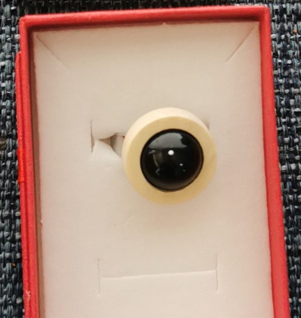 Anillo de Shungita y madera 2 colores - Imagen 3
